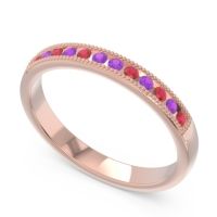 Half Eternity Milgrain Channel Set Tulita Band