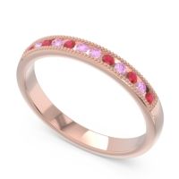 Half Eternity Milgrain Channel Set Tulita Band