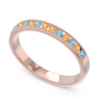 Half Eternity Milgrain Channel Set Tulita Band