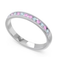 Half Eternity Milgrain Channel Set Tulita Band