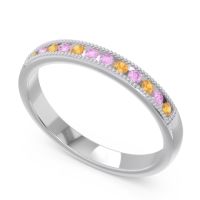Half Eternity Milgrain Channel Set Tulita Band