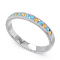 Half Eternity Milgrain Channel Set Tulita Band