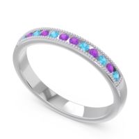 Half Eternity Milgrain Channel Set Tulita Band