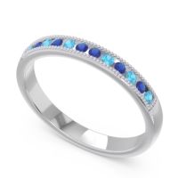 Half Eternity Milgrain Channel Set Tulita Band