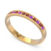 Half Eternity Milgrain Channel Set Tulita Band