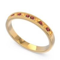 Half Eternity Milgrain Channel Set Tulita Band