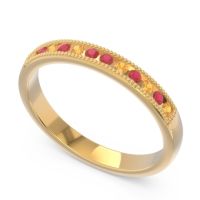 Half Eternity Milgrain Channel Set Tulita Band