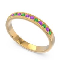 Half Eternity Milgrain Channel Set Tulita Band