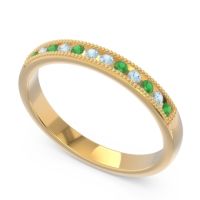 Half Eternity Milgrain Channel Set Tulita Band