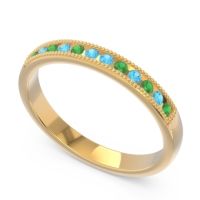 Half Eternity Milgrain Channel Set Tulita Band
