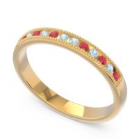 Half Eternity Milgrain Channel Set Tulita Band