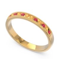 Half Eternity Milgrain Channel Set Tulita Band