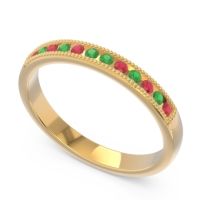Half Eternity Milgrain Channel Set Tulita Band