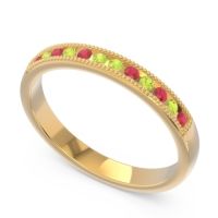 Half Eternity Milgrain Channel Set Tulita Band