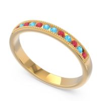 Half Eternity Milgrain Channel Set Tulita Band