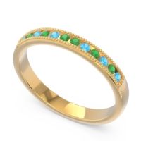 Half Eternity Milgrain Channel Set Tulita Band