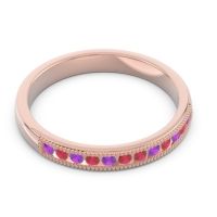 Half Eternity Milgrain Channel Set Tulita Band