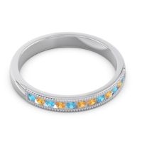 Half Eternity Milgrain Channel Set Tulita Band
