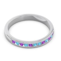 Half Eternity Milgrain Channel Set Tulita Band