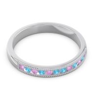 Half Eternity Milgrain Channel Set Tulita Band