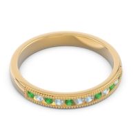 Half Eternity Milgrain Channel Set Tulita Band