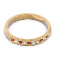 Half Eternity Milgrain Channel Set Tulita Band