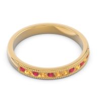 Half Eternity Milgrain Channel Set Tulita Band