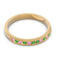 Half Eternity Milgrain Channel Set Tulita Band