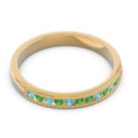 Half Eternity Milgrain Channel Set Tulita Band