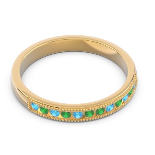 Half Eternity Milgrain Channel Set Tulita Band
