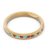 Half Eternity Milgrain Channel Set Tulita Band