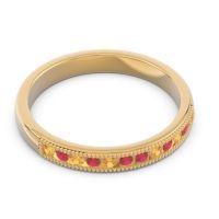 Half Eternity Milgrain Channel Set Tulita Band