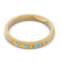 Half Eternity Milgrain Channel Set Tulita Band