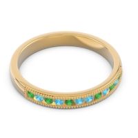 Half Eternity Milgrain Channel Set Tulita Band