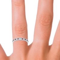 Half Eternity Milgrain Channel Set Tulita Band
