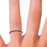 Half Eternity Pave Princess Lepyakara Band