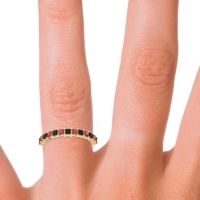 Half Eternity Pave Princess Lepyakara Band