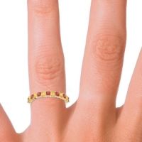 Half Eternity Pave Princess Lepyakara Band