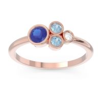 Petite Modern Bezel Utkara Ring