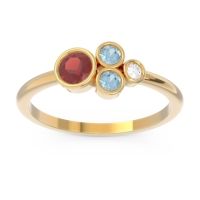 Petite Modern Bezel Utkara Ring