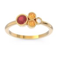 Petite Modern Bezel Utkara Ring