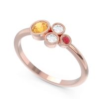 Petite Modern Bezel Utkara Ring