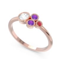 Petite Modern Bezel Utkara Ring