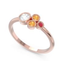 Petite Modern Bezel Utkara Ring