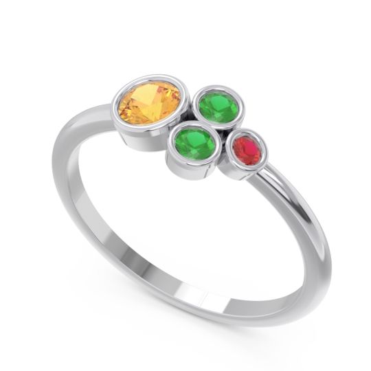 Petite Modern Bezel Utkara Ring