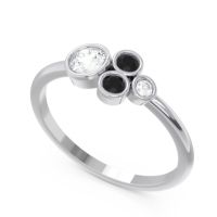 Petite Modern Bezel Utkara Ring
