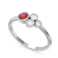 Petite Modern Bezel Utkara Ring