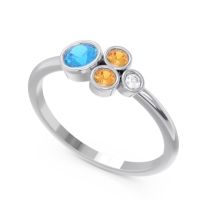 Petite Modern Bezel Utkara Ring