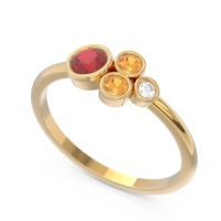 Petite Modern Bezel Utkara Ring