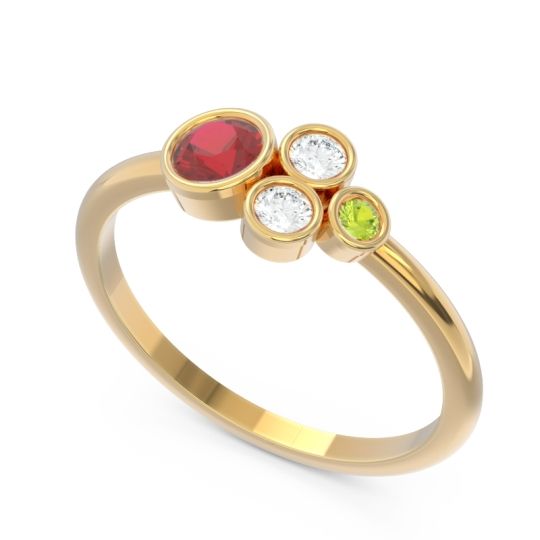 Petite Modern Bezel Utkara Ring